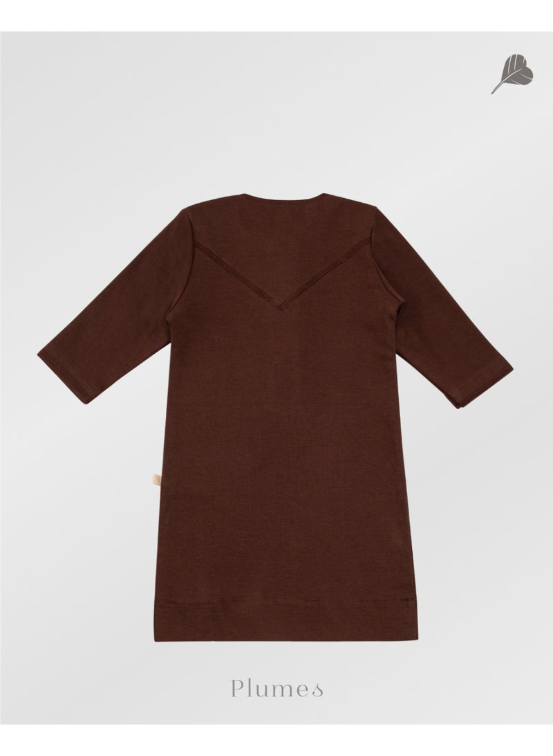 Plumes Brown kandura set - Image 3